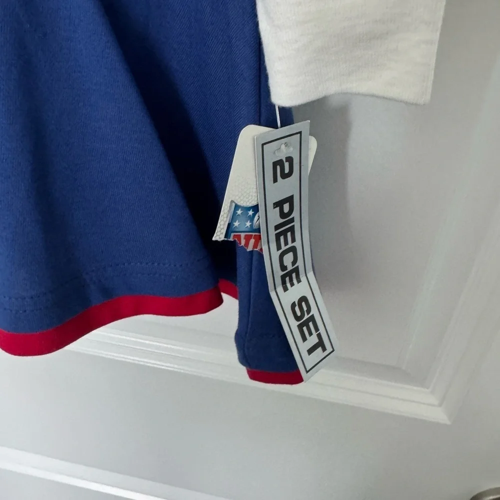 NWT NFL New York Giants Toddler Girl 2 Piece Outfit Size 2T - Picture 3 of 5